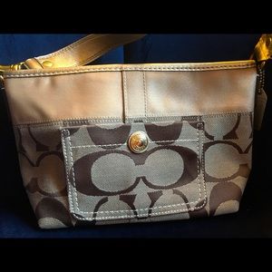 Coach signature logo mini handbag